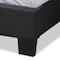 Baxton Studio Lisette Modern Charcoal Grey Upholstered King Size Bed 150-8856 - alternate 6